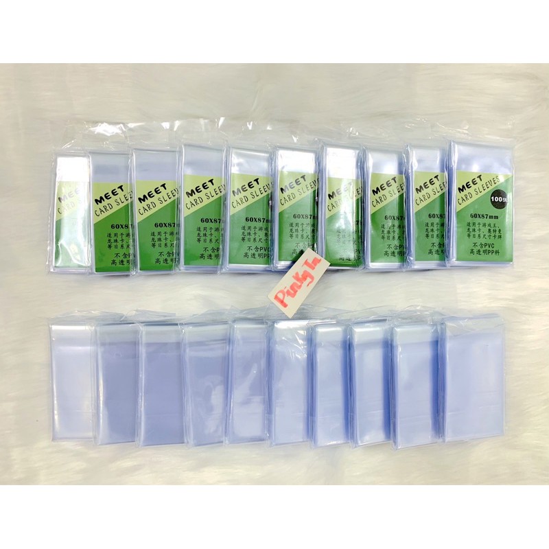 [THƯỜNG] Bọc Sleeves Card Standard Euro Size 60x87mm - hãng MeeT của Trung (Có Phần Seal Dán)