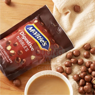 Bánh bi nibbles mcvitie's socola đen, sữa 67g