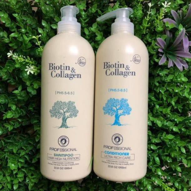  [MUA 1 TẶNG 1] Cặp 2 Dầu gội xả phục hồi và kích thích mọc tóc Biotin & Collagen | BigBuy360 - bigbuy360.vn