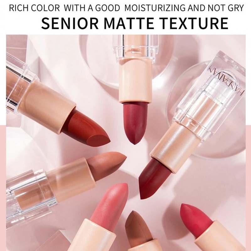 Son Môi HANDAIYAN Dưỡng Ẩm Chống Thấm Nước Với 5 Màu Lựa Chọn