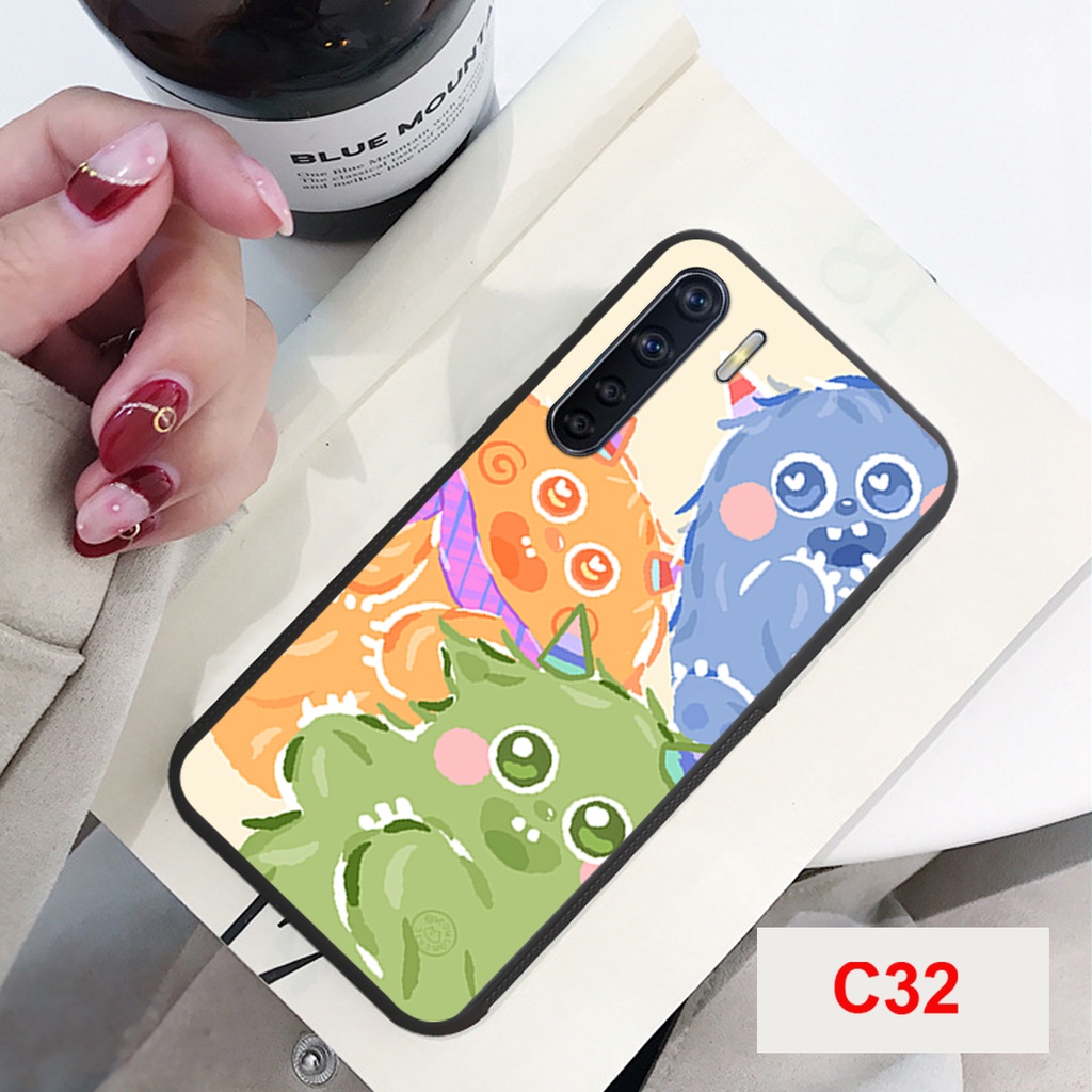 [RẺ VÔ ĐỊCH]ỐP LƯNG OPPO A91/RENO 3 HÌNH KHỦNG LỒ XANH ĐÁNG YÊU