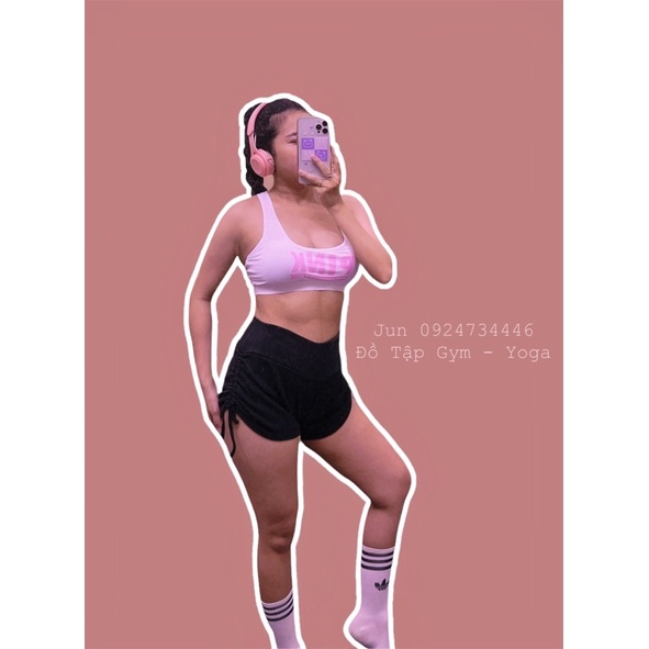 Áo bra Chữ Pink xinh xĩu tập gym yoga