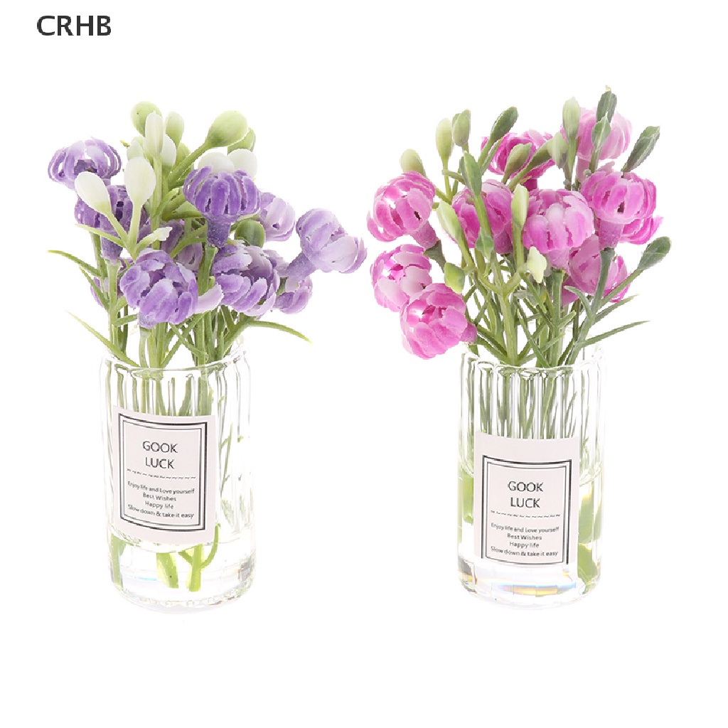 Chậu Hoa Nhài Trang Trí Nhà Búp Bê Tỉ Lệ 1: 12 Mới
