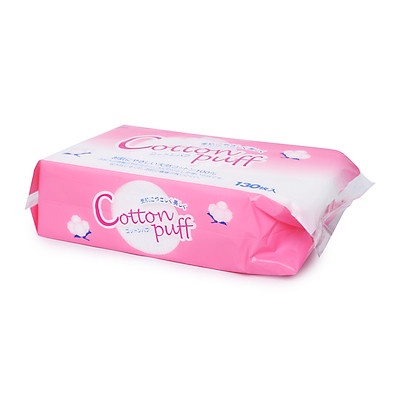 Bông Tẩy Trang Cotton Nhật Bản Puff 130 Miếng Japmall