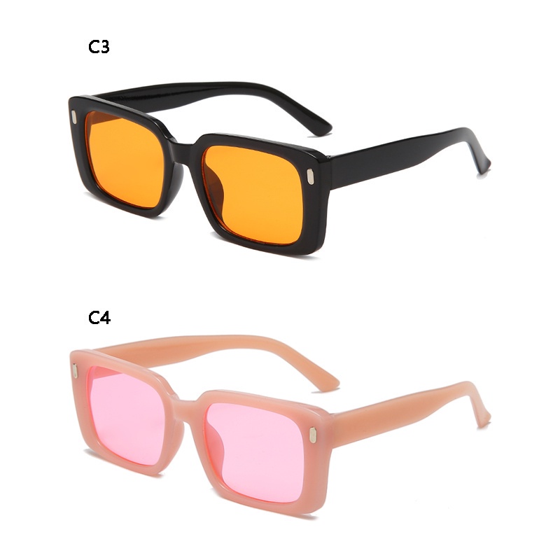 Kính Mát Gọng Vuông Nhỏ Phong Cách hip hop Thời Trang Cho Nam Và Nữ