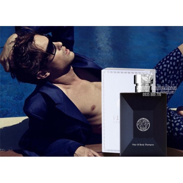 Sữa Tắm Gội Nam Hương Nước Hoa Versace Pour Homme Hair & Body Shampoo 250mL Cam Kết Chính Hãng Ý