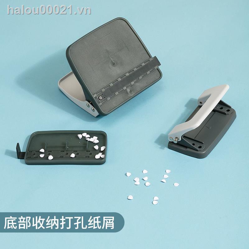 Máy bấm lỗ giấy bằng tay hiệu quả bấm hai lỗ tròn làm gáy lò xo đóng sách thích hợp cho tài liệu khổ A4