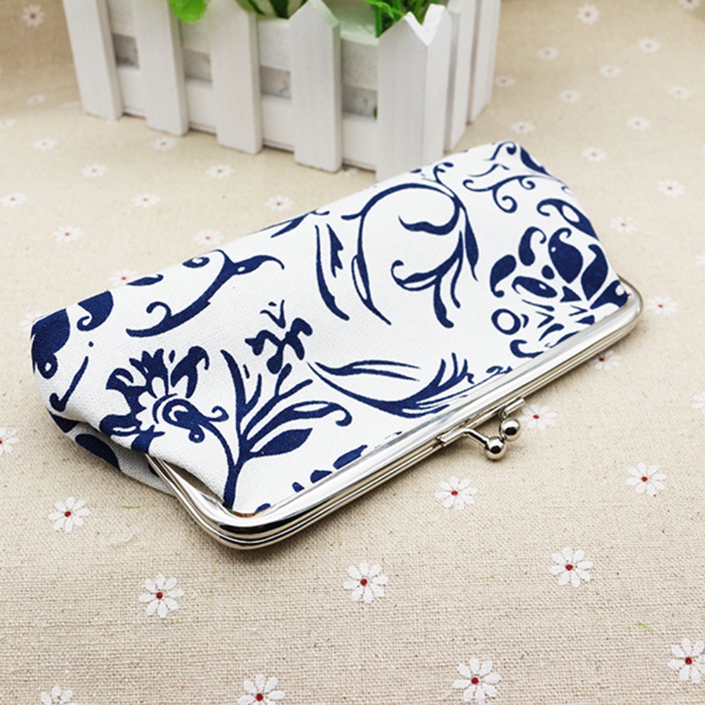 Ví canvas nhỏ gọn đựng tiền xu thẻ cho nữ