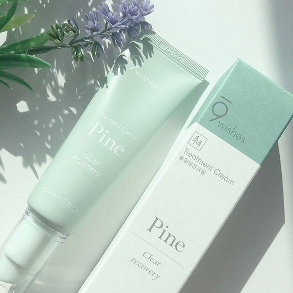 Kem Dưỡng 9 Wishes Từ Lá Cây Thông Cấp Ẩm, Thu Nhỏ Lỗ Chân Lông 9 Wishes Pine Clear Recovery Treatment Cream 50ml