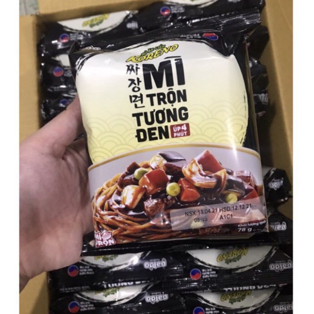 Mỳ Trộn Tương Đen Koreno Ăn Liền 78g | BigBuy360 - bigbuy360.vn