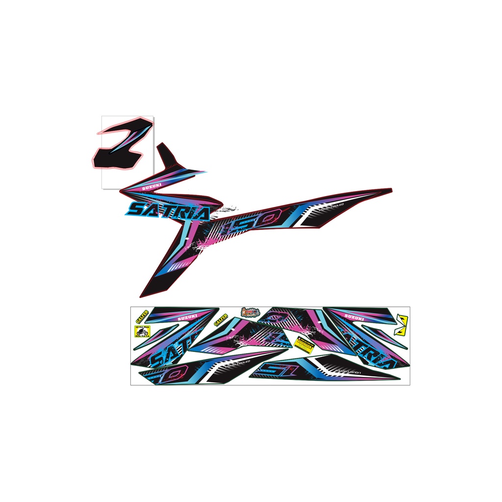 Tem Rời Satria 7 màu đẹp