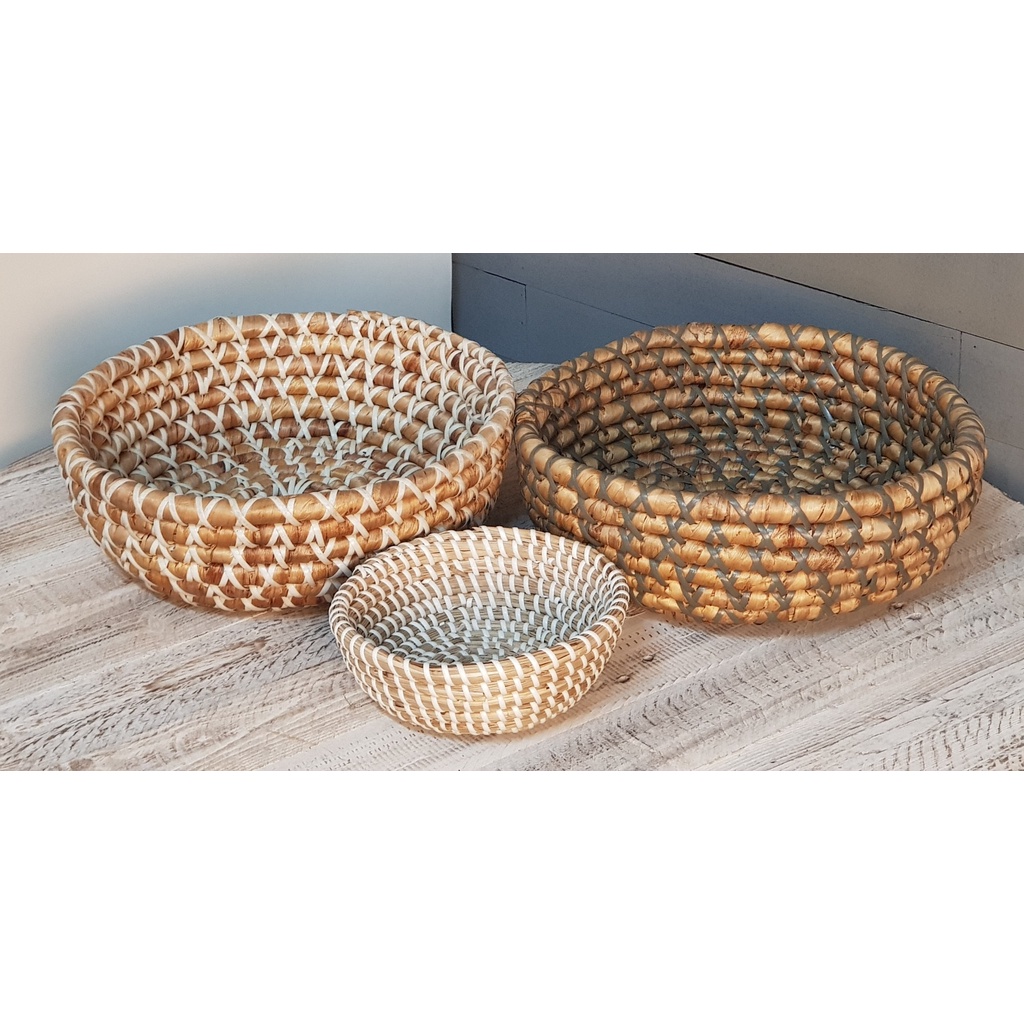 HASA- Giỏ lục bình tròn đa dụng, 2 kích thước/màu sắc, 100% handmade