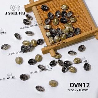 [Đá Nail] Set 5 viên đá hình ovan cao cấp trang trí móng