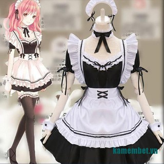 [ORDER] Set cosplay hoá trang trang phục costume hầu gái maid MS01