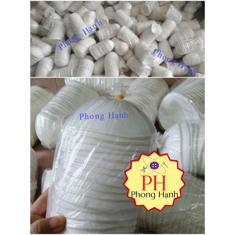 Mút Tròn Ko Bọc Vải và Mút Có Bọc Vải, Mút độn ngực cô dâu (1 bịch 10 cặp)