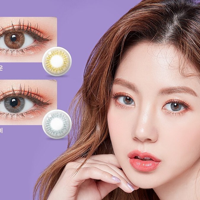 [Lens 1 Ngày] Áp Tròng LIGHLY PURE GRAY - LENS TOWN KOREA Lens Ẩm Cao Giãn Nhẹ Tông Tây, Phù Hợp Cho Mắt Nhạy Cảm