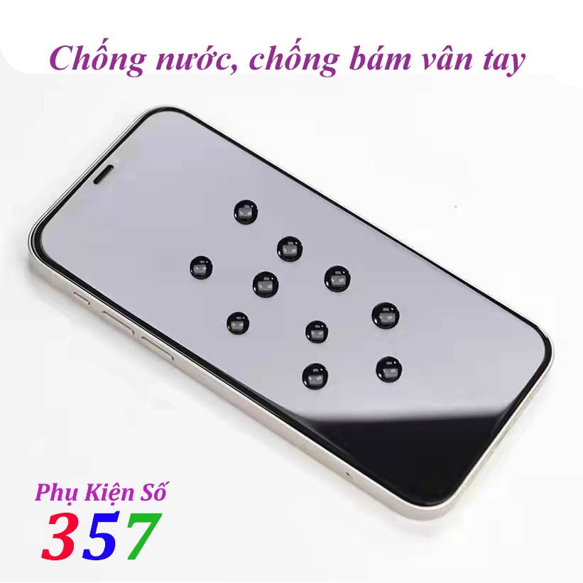 Cường Lực Kim cường TS cho iphone bo cạnh full màn phủ Nano chống vân tay siêu mượt