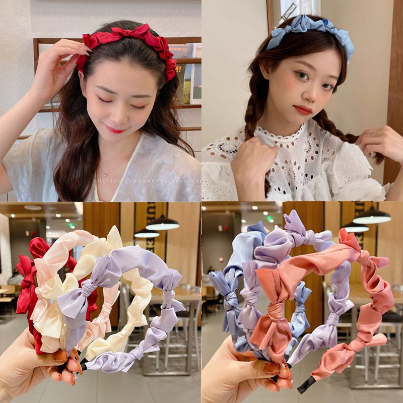Cài tóc thắt nơ phong cách công chúa xinh xắn dành cho nữ