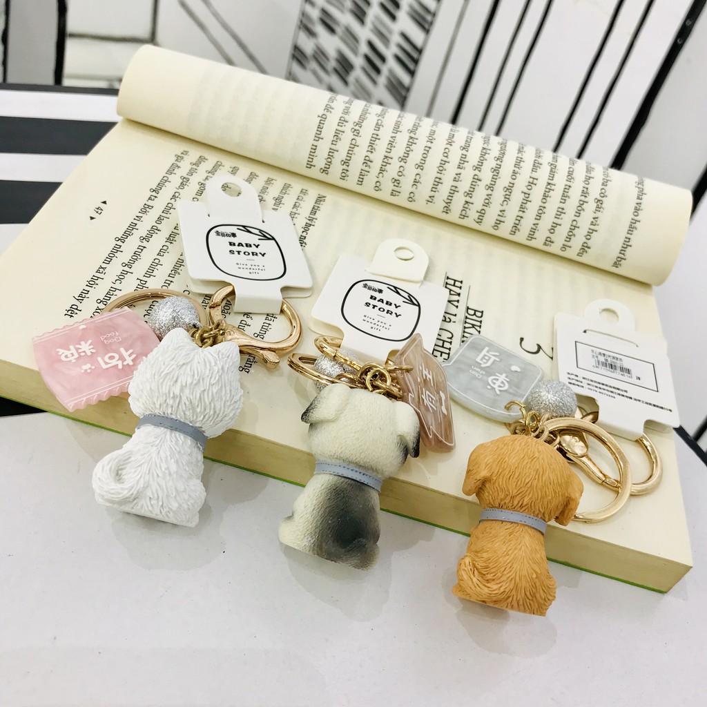 Móc khóa Chó chow chow - pug - poodle xinh xắn CHỈ CÓ TẠI T-STYLE SHOP