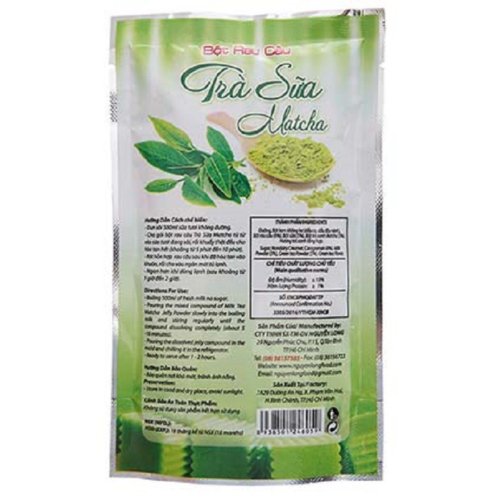 Bột rau câu trà sữa matcha hiệu Dragon gói 106g - đồ ăn vặt Sài Gòn, thơm ngon đậm vị- Hỏa tốc TPHCM - ViXi Food