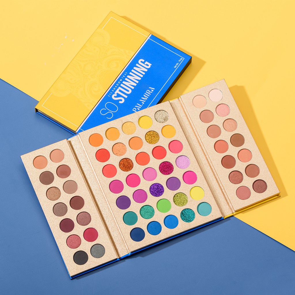 Bảng phấn mắt 63 màu BEAUTY GLAZED không thấm nước, bền màu và dễ lên màu