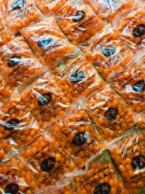 Trứng muối đóng túi 100 quả /1 túi Thanh An sz 14gr