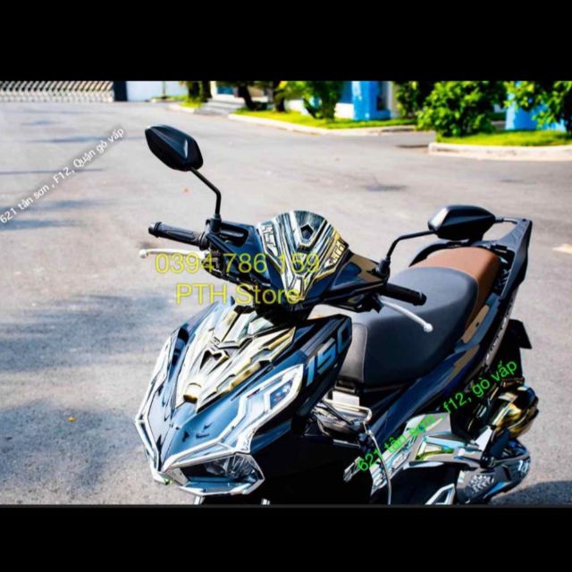 Ốp mão màu đồng cổ điển cho Air Blade và Vario 2020