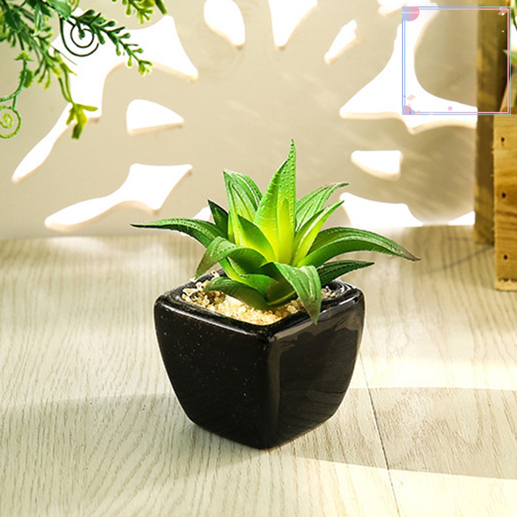 Chậu Cây Cảnh Nhân Tạo Mini Bằng PVC Trang Trí Nhà Cửa