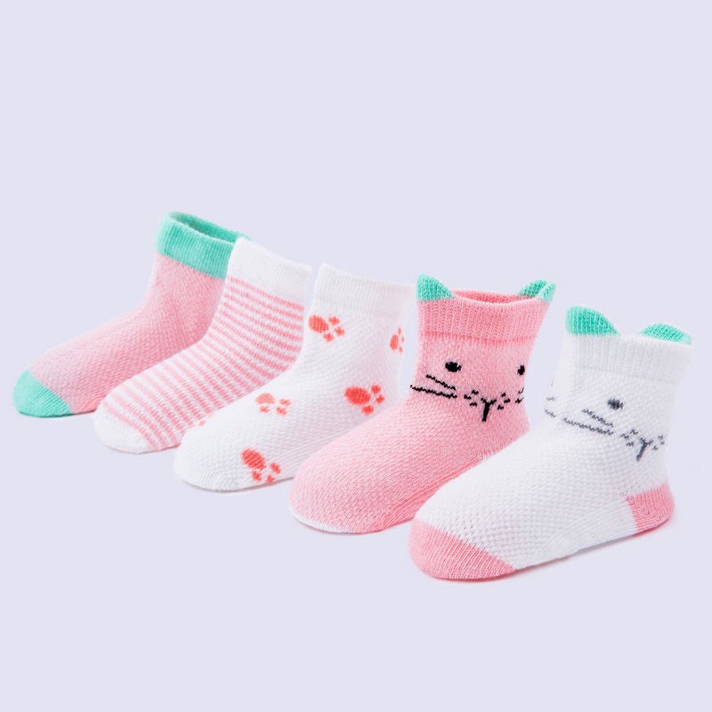 Set 5 đôi tất lưới cổ thấp Kid's Socks