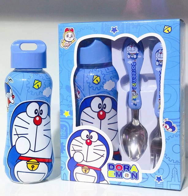 Bộ bình nước thìa dĩa Elsa, Kitty, Nhện