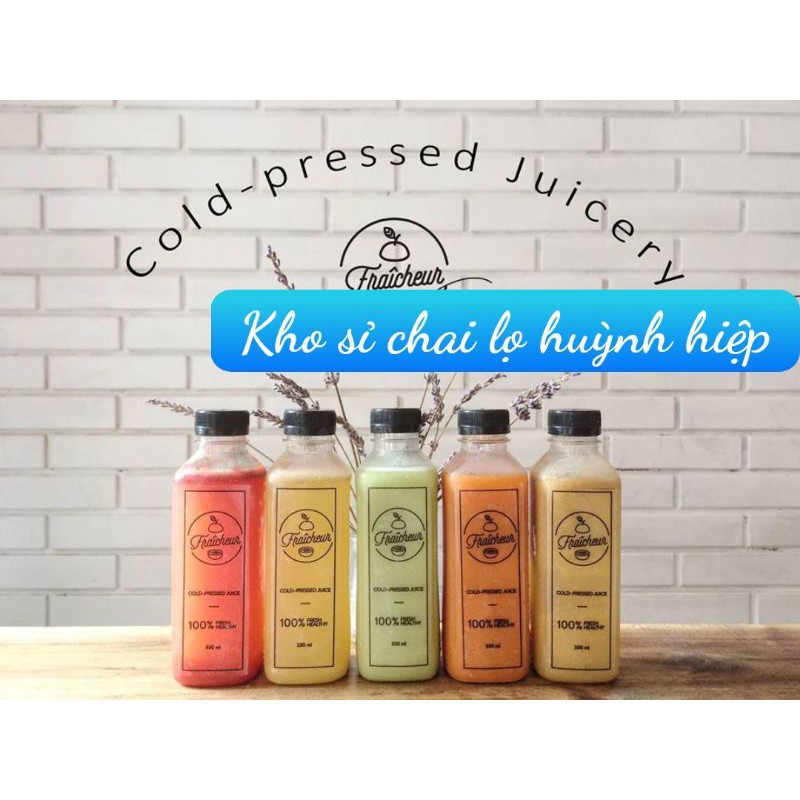 [GIÁ SỈ ] Chai nhựa Trà Sữa Vuông 330ml Nắp Đen- Sản Phẩm Đã Kèm Nắp | BigBuy360 - bigbuy360.vn