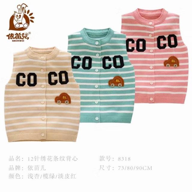 Áo gile len Coco cho bé