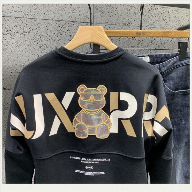 Áo nỉ nam gấu thêu 2 mặt chất nỉ thể thao phù hợp mặc thu đông Xưởng Quần Áo Nam Đẹp Nhất | BigBuy360 - bigbuy360.vn