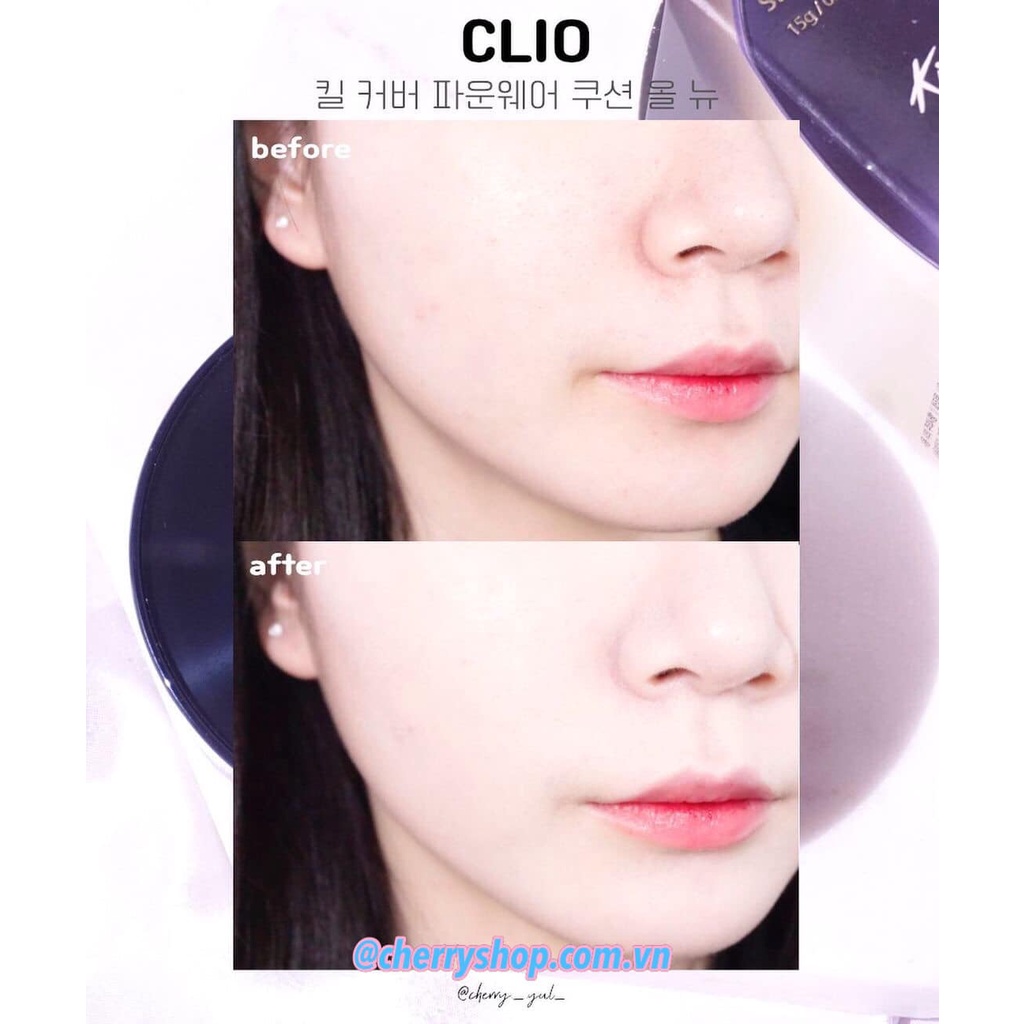 Set phấn nước Clio Kill Cover Founwear Cushion All New olive young #3