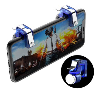 Bộ Nút Bấm Trái Phải + Trắng / Xanh Dương R11 Hỗ Trợ Chơi Game Pubg Cho Điện Thoại Di Động