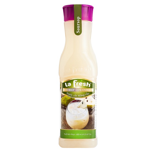 Nước Cốt Mãng Cầu Xiêm Lafresh Đà Lạt chai 650ml