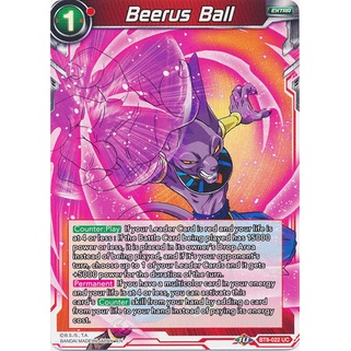 Thẻ bài Dragonball - TCG - Beerus Ball / BT8-022'