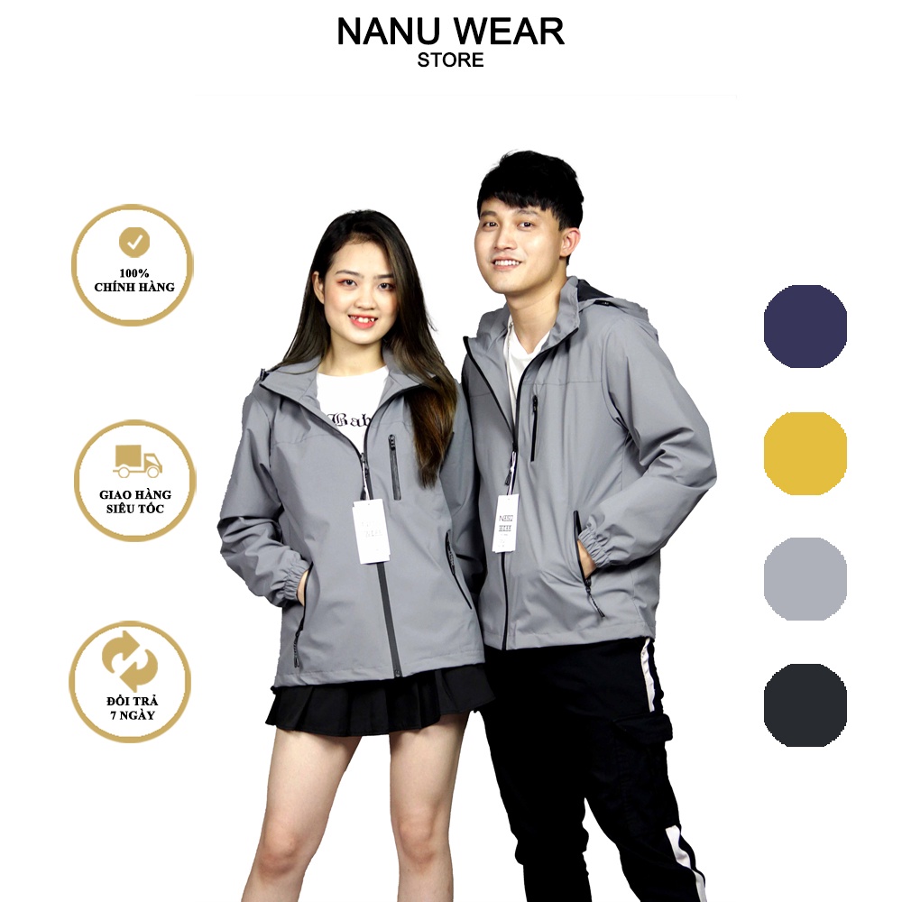 Áo khoác gió hai lớp nam nữ NANU WEAR