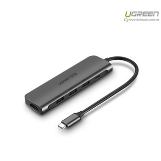 Thiết bị mở rộng USB type-C sang HDMI/ Hub USB 3.0 hỗ trợ sạc cổng USB-C chính hãng Ugreen 50209
