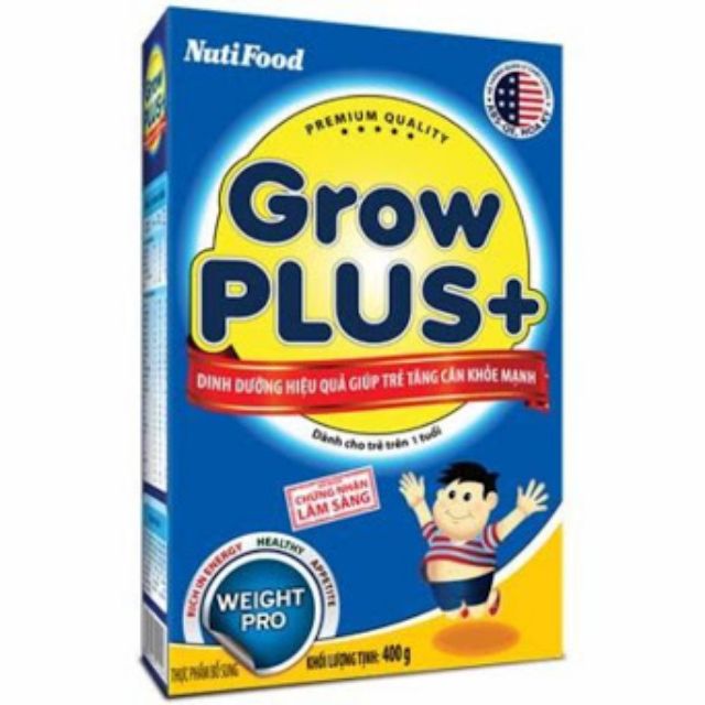 Sữa bột Grow Plus+ Xanh 400g hộp giấy