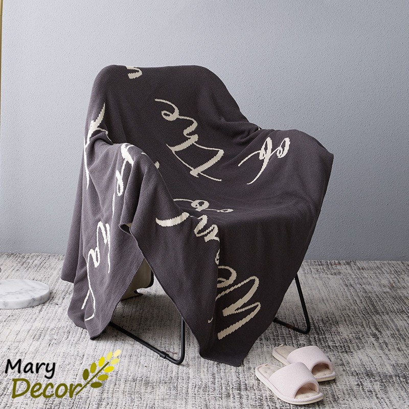 (1.8*2.6m) Chăn phủ sofa Mary Decor thanh lịch hiện đại chất liệu len dệt cao cấp