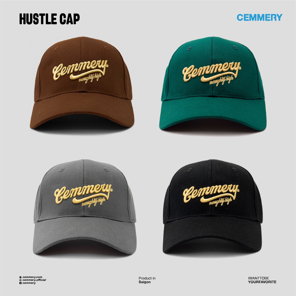 Mũ Lưỡi Trai LocalBand Cemmery "HUSTLE CAP" # 4 Color