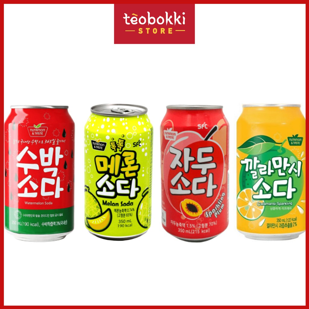 Nước soda vị trái cây Hàn Quốc SFC 350ml