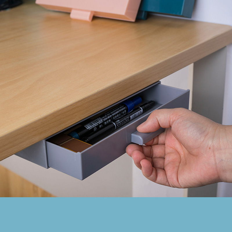 Hộp Đựng Đồ Dùng Gắn Ngăn Kéo Tủ Không Cần Khoan Tiện Dụng Cho Gia Đình/ Văn Phòng