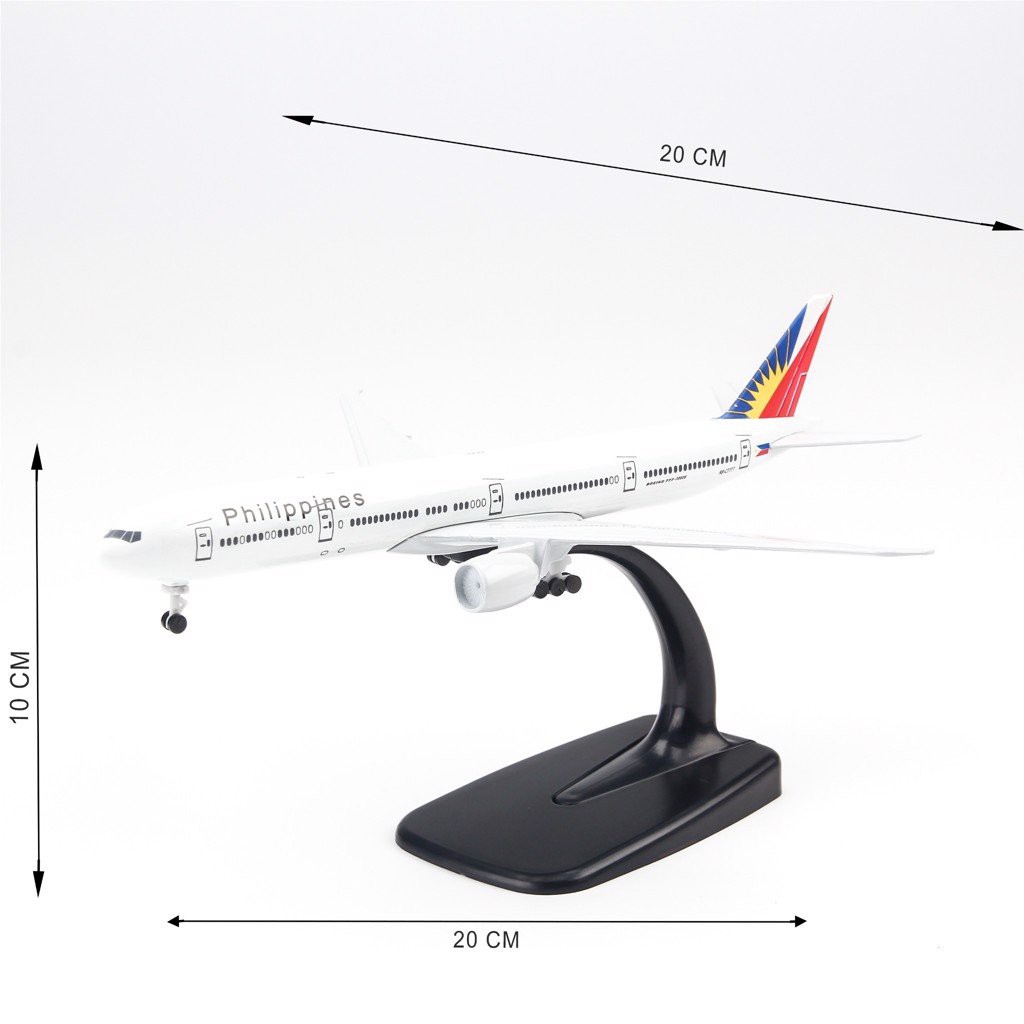 Mô hình máy bay Philippines Airlines Boeing B777 20cm  Everfly