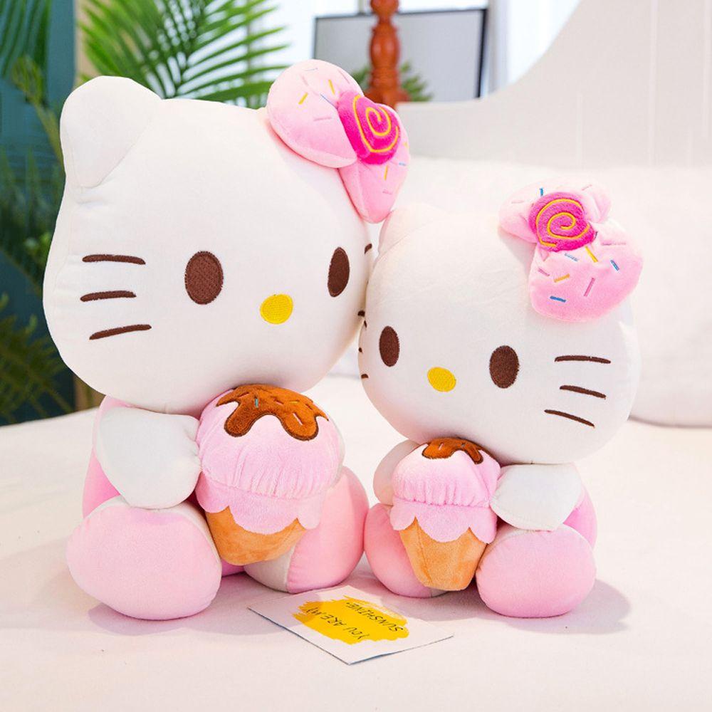 LILYES Mèo Kitty Nhồi Bông Mềm Mại Xinh Xắn