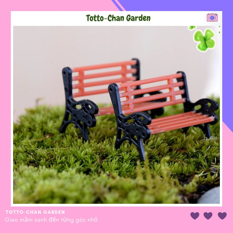 Mô hình ghế tựa trang trí tiếu cảnh terrarium mini