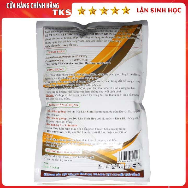 LÂN SINH HỌC: Chuyển Hóa Lân Tăng Cường Hấp Thu - Gói 500GR