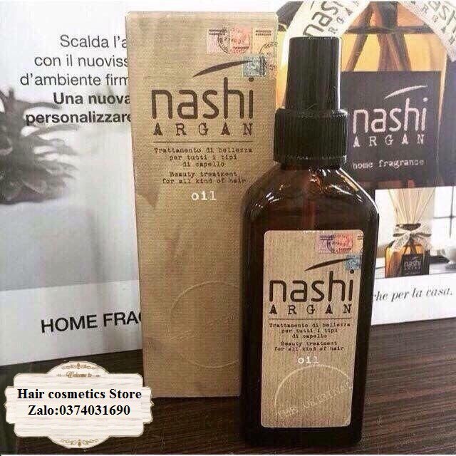 TINH DẦU BÓNG DƯỠNG TÓC NASHI ARGAN OIL PHỤC HỒI TÓC HƯ TỔN 100ML