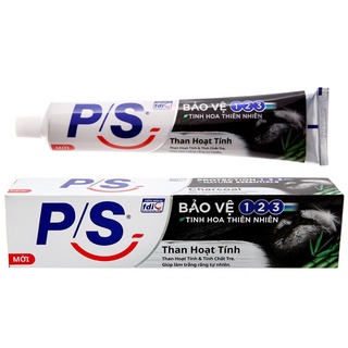 Kem đánh răng than hoạt tính ps 123 190gr